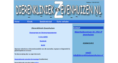 Desktop Screenshot of dierenkliniekzevenhuizen.nl
